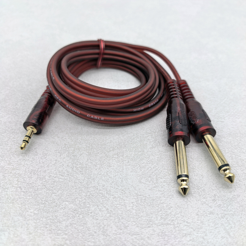 Audio adapter kabel 3,5 mm na dvostruke 6,35 mm i 6,5 mm za mikser