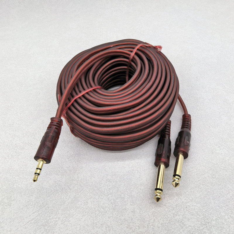 Audio adapter kabel 3,5 mm na dvostruke 6,35 mm i 6,5 mm za mikser