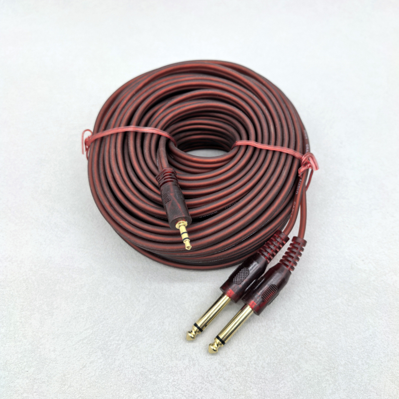 Audio adapter kabel 3,5 mm na dvostruke 6,35 mm i 6,5 mm za mikser