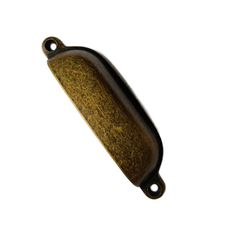 Mâner pentru dulap/sertar – design semicerc, formă scoică-urechi, aliaj de zinc, finisaj electrogalvanic lacuit bake varnish, model CH368