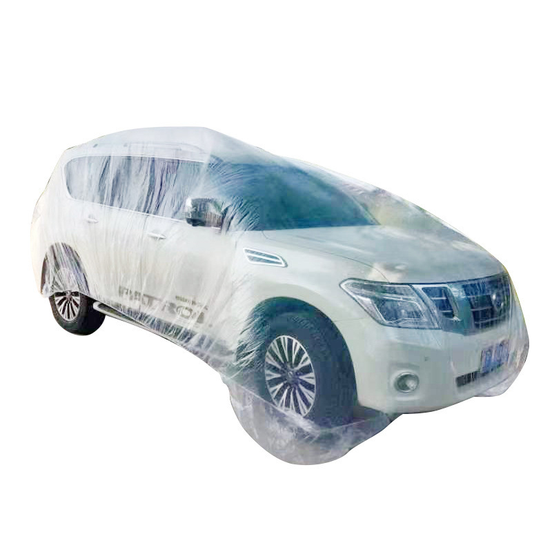 Pokrov za automobil s prilagođenim logom, jednokratni, proziran, otporan na kišu i prašinu, plastični prozirni pokrov za auto — Marka Yy; Materijal: Drugo; Prilagodba: Da; Primjenjivi modeli: Razni