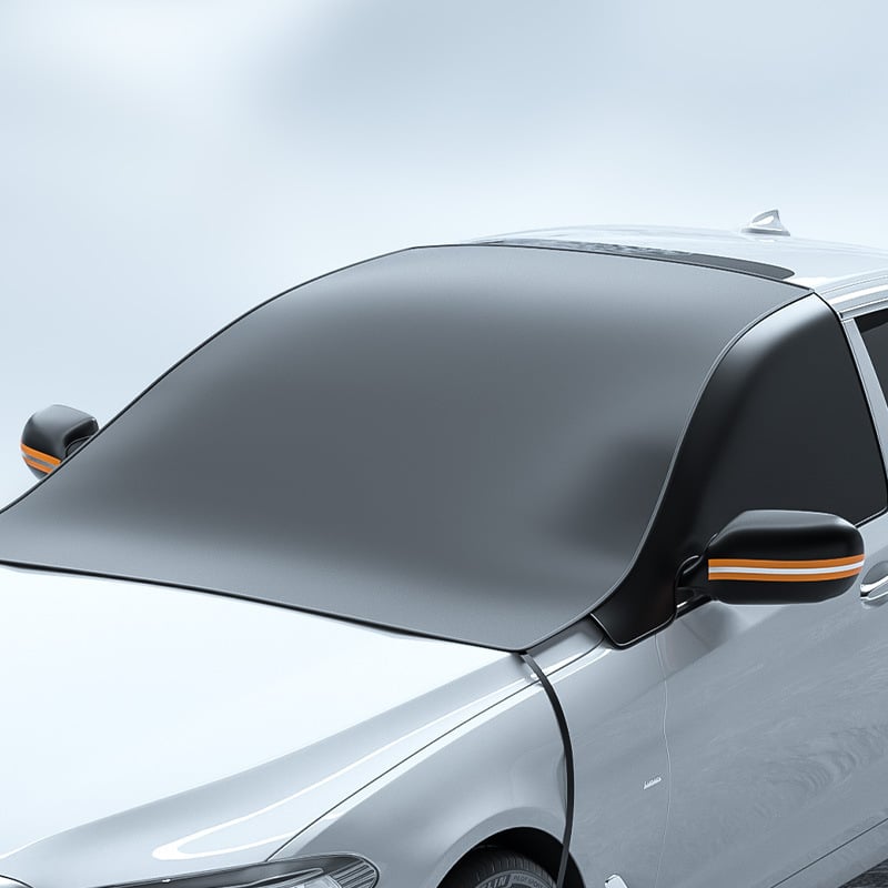Snyeg zaštita za prednje staklo automobila od Oxford tkanine, univerzalna, ugrađena instalacija, debeli minimalistički stil, težina 0.5 kg