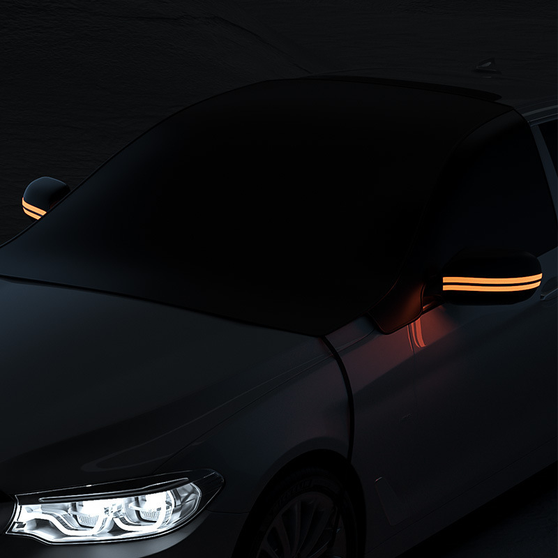 Snyeg zaštita za prednje staklo automobila od Oxford tkanine, univerzalna, ugrađena instalacija, debeli minimalistički stil, težina 0.5 kg