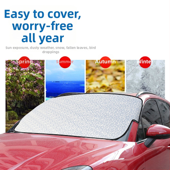 Automobilový snehový kryt z hliníkovej fólie, zosilnený štýl, inštalácia kartou, prispôsobiteľný, všeobecná kompatibilita