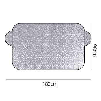 Autóhóvédő burkolat alumíniumfilmből, vastagított stílus, kártya-alapú szerelés, testreszabható, általános illeszkedés