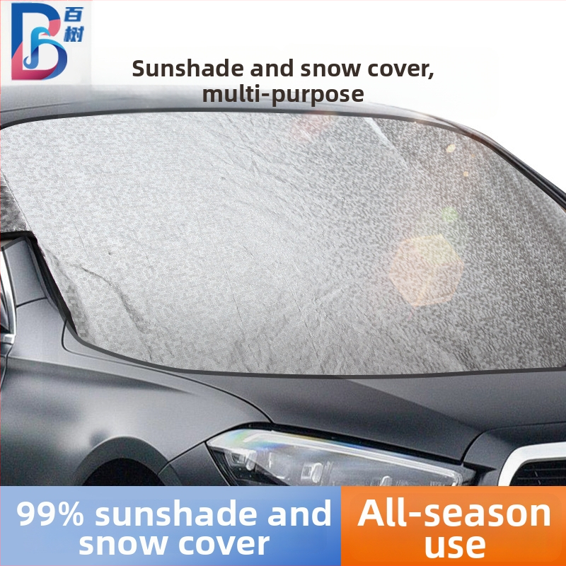 Automobilový snehový kryt z hliníkovej fólie, zosilnený štýl, inštalácia kartou, prispôsobiteľný, všeobecná kompatibilita