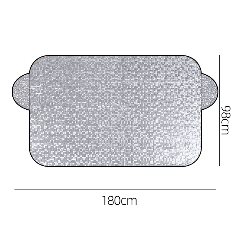 Autóhóvédő burkolat alumíniumfilmből, vastagított stílus, kártya-alapú szerelés, testreszabható, általános illeszkedés