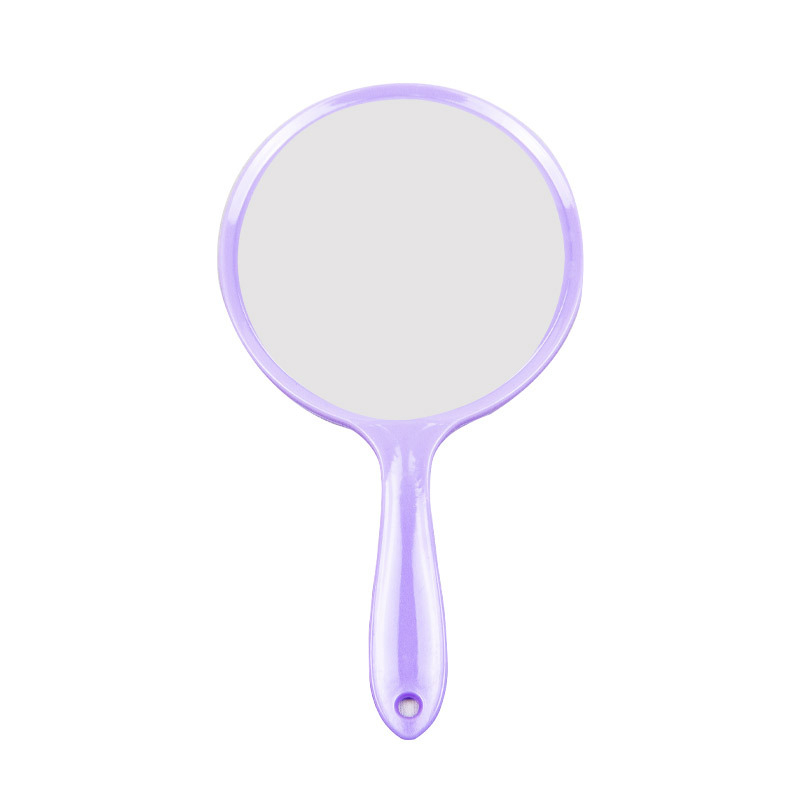 Καθρέφτης με λαβή, διπλής όψεως, με μεγεθυντικό φακό, φακός από αλουμίνιο, πλαίσιο PU/PS/PVC