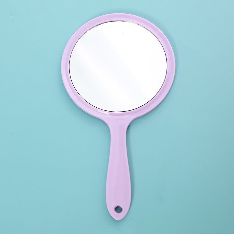 Καθρέφτης με λαβή, διπλής όψεως, με μεγεθυντικό φακό, φακός από αλουμίνιο, πλαίσιο PU/PS/PVC