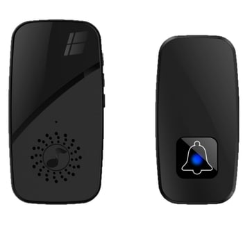 Bezdrôtový zvonček na dvere pre seniorov, nastaviteľná hlasitosť, 40 melódií, 5V sieťové napájanie, model SPMKJ-09