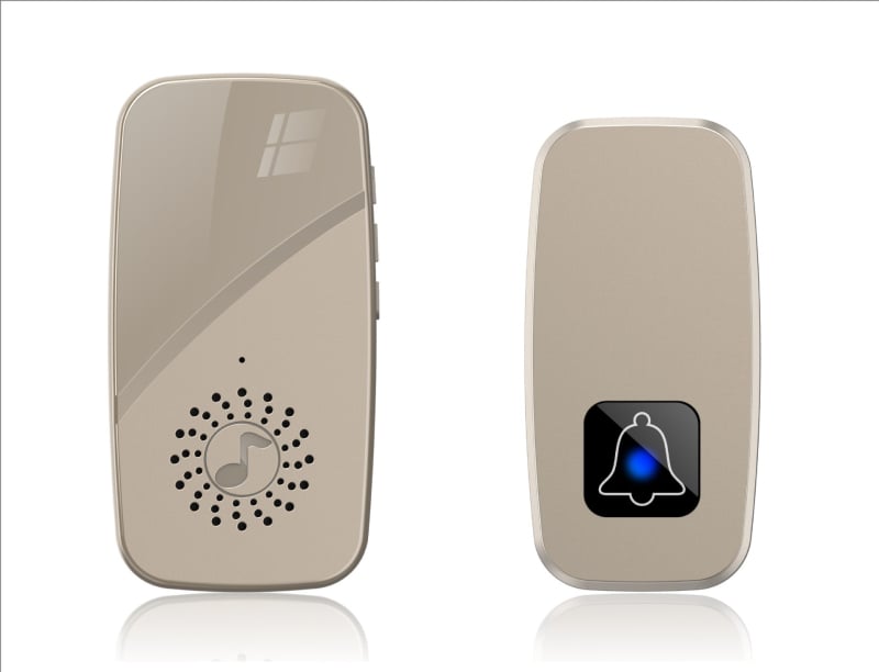 Bezdrôtový zvonček na dvere pre seniorov, nastaviteľná hlasitosť, 40 melódií, 5V sieťové napájanie, model SPMKJ-09