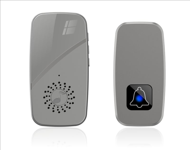 Bezdrôtový zvonček na dvere pre seniorov, nastaviteľná hlasitosť, 40 melódií, 5V sieťové napájanie, model SPMKJ-09