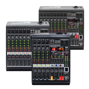 Ενισχυτής ισχύος με ενσωματωμένο μίκτη και DSP εφέ, Bluetooth και USB διεπαφή, έξοδος 25W, υποδοχή XLR, για σκηνή, KTV, ζωντανή μετάδοση και εγγραφή