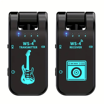 Bežični odašiljač i prijemnik za glazbene instrumente (električna gitara i duvački instrument) s Bluetooth prijenosom zvuka - KH K1-002