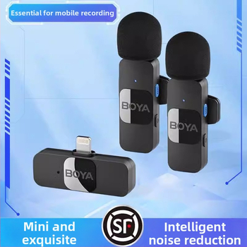 Boya BY-V10V20 Bezdrôtový lavalier mikrofón pre mobilné vysielanie