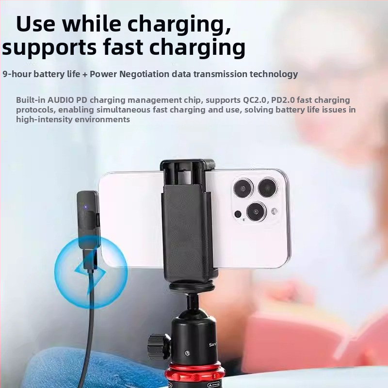 Boya BY-V10V20 Bezdrôtový lavalier mikrofón pre mobilné vysielanie