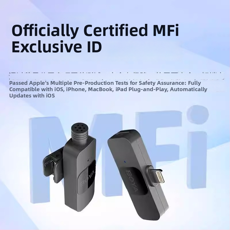 Boya BY-V10V20 Bezdrôtový lavalier mikrofón pre mobilné vysielanie