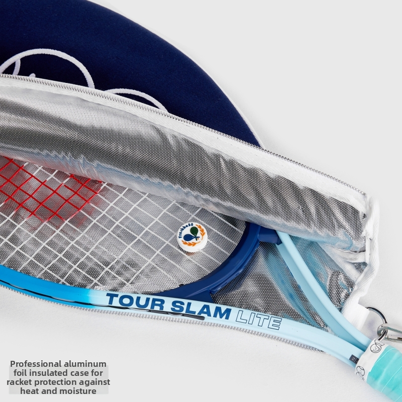 Ochranná taška na tenisovú raketu so vzorom z hodvábnych kvetov, crossbody/na rameno pre badminton a tenis