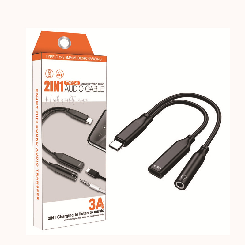 FLITOP adaptor audio USB-C la 3,5 mm, model C-to-C+3.5, compatibil cu Samsung, Huawei, Apple iPhone 15 și alte dispozitive USB-C