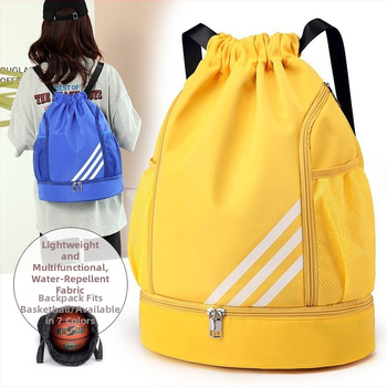 Rucsac sport cu compartiment pentru uscat și ud, capacitate mare, material nylon, foarte ușor, potrivit pentru sporturi în aer liber