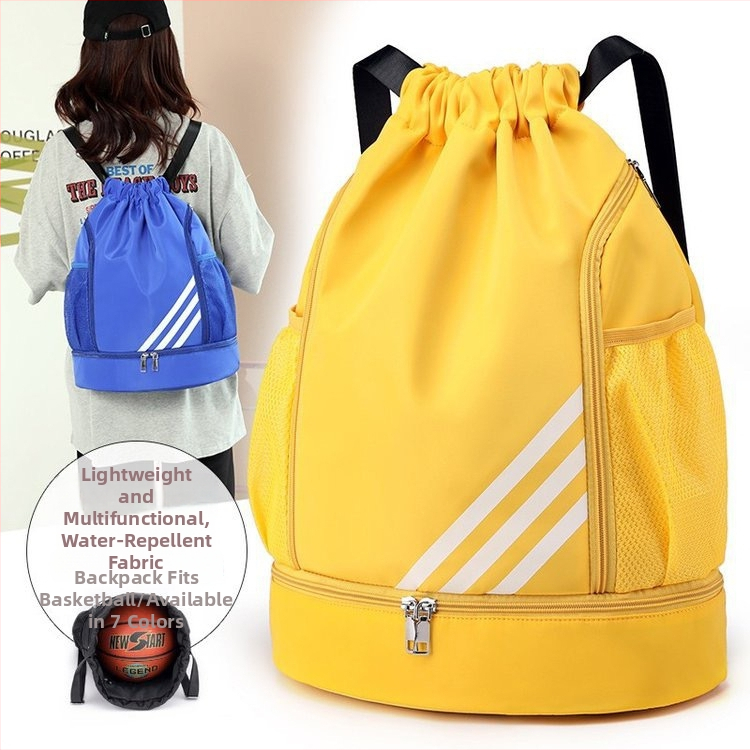 Rucsac sport cu compartiment pentru uscat și ud, capacitate mare, material nylon, foarte ușor, potrivit pentru sporturi în aer liber