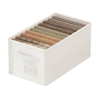 Органайзер за бельо – сгъваем, без капак, подреждащ се; Материал: Тианшан памук и лен; Обем: 20 л; Подходящ за бельо, чорапи, сутиени и облекло