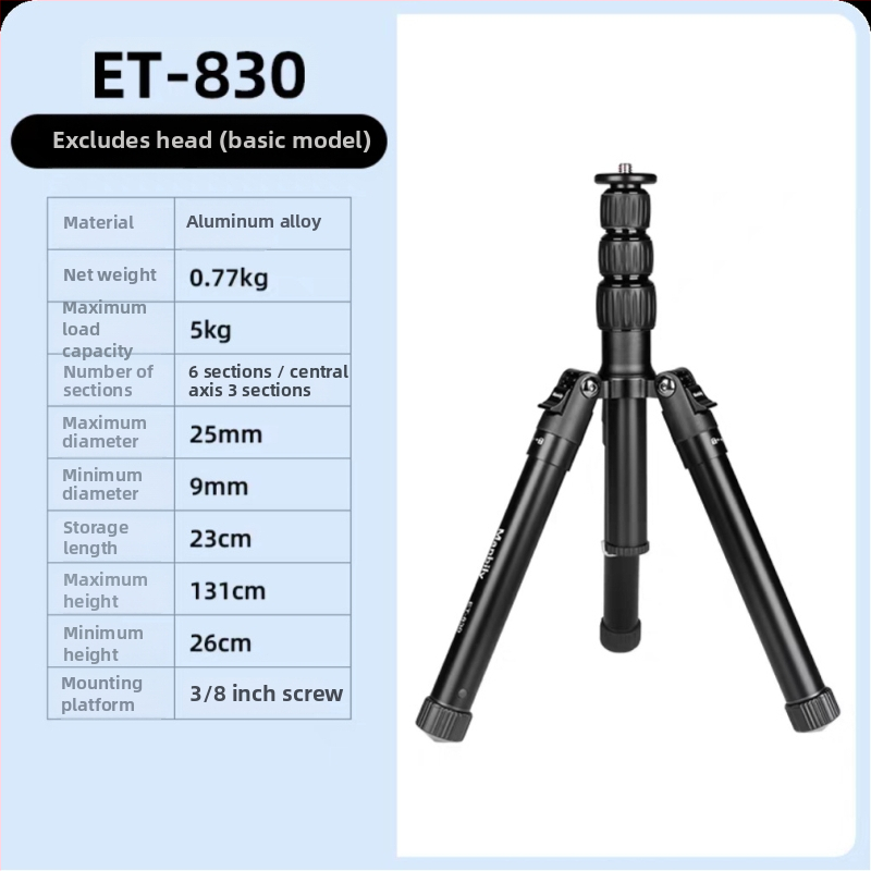 Fotoaparátový statív s hydraulickým gimbalom, hliníková zliatina, nosnosť 2–5 kg, hmotnosť 1,16 kg, platňa s rýchlym uvoľnením