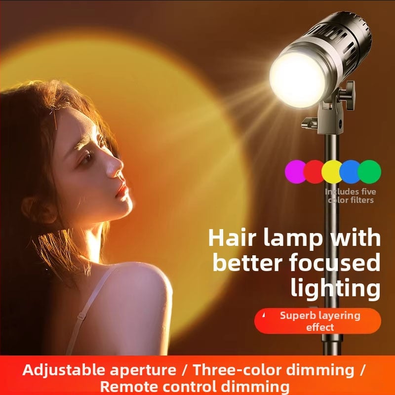 Φορητό φως φωτογράφισης, 2700–6500K θερμοκρασία χρώματος, ρυθμιζόμενη ένταση, βύσμα Ε27, 45–55W, 220V