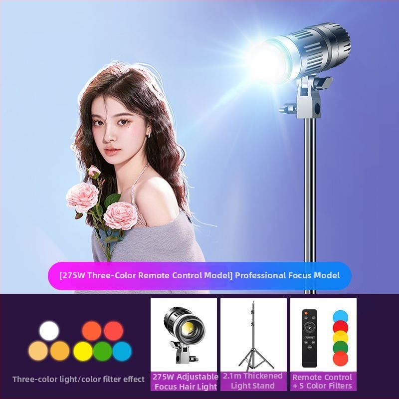 Φορητό φως φωτογράφισης, 2700–6500K θερμοκρασία χρώματος, ρυθμιζόμενη ένταση, βύσμα Ε27, 45–55W, 220V