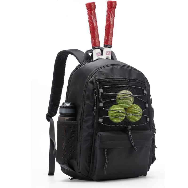 Teniski ruksak, unisex, najlon, 20–35 L, prostor za 15-inčni prijenosnik, zakrivljene naramenice, gradski stil