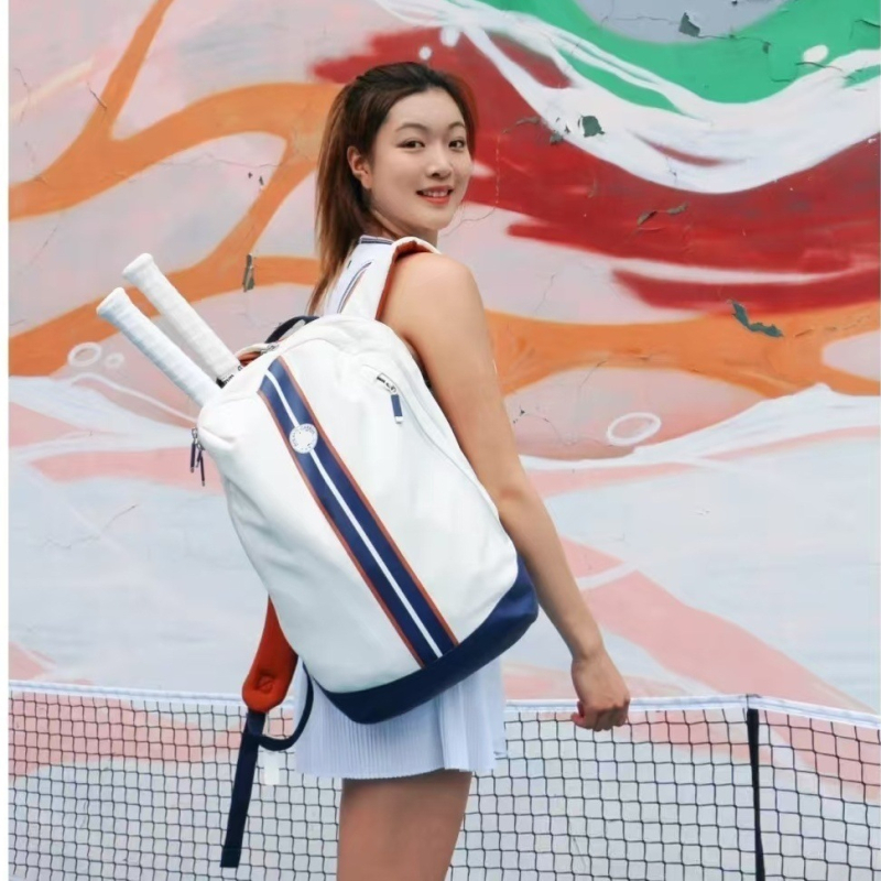 Чанта-раница за тенис и бадминтон - PU материал, водоустойчива материя, лека, за възрастни, многофункционална