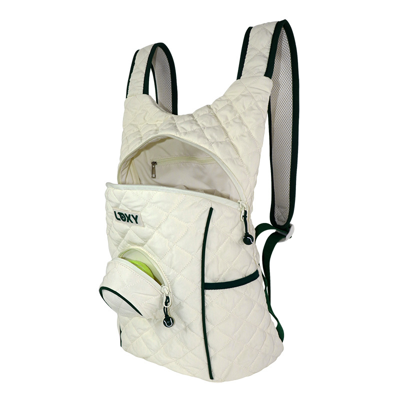 OEM prilagodljiva sportska torba za tenis i badminton, velik kapacitet, pretinac za rekete, prozračna, lagana, geometrijski uzorak, prilagodba