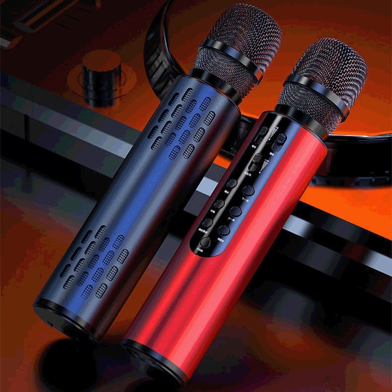 Bežični mikrofon M6 s integriranim zvučnikom i zvučnom karticom (Bluetooth 5.3, baterija 1200–2000 mAh, SNR ≥85 dB, izlazna snaga 10 W)