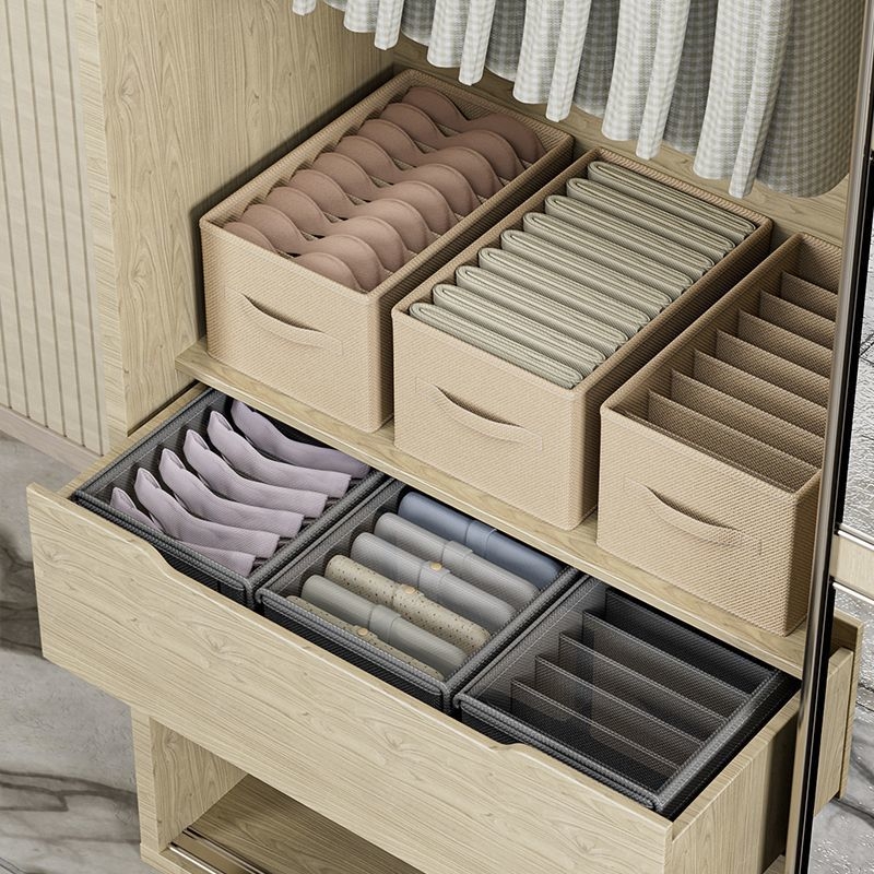 Sklopiva kutija za odjeću s poklopcem, prašinu otporna, garderobni organizator, 26 L, dimenzije 47 × 28 × 20 cm