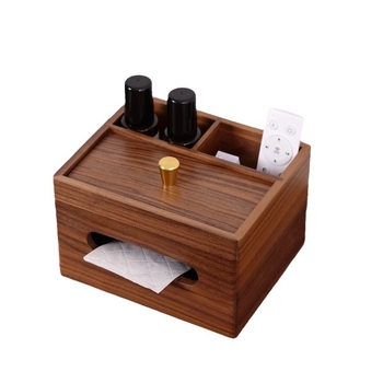 Cutie de stocare din lemn pentru birou PG-15 — Organizator pentru rechizite, design modern minimalist