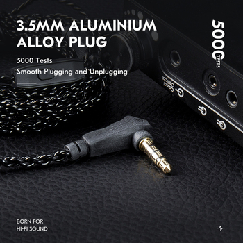 Ccz C01 audio kabel – 3,5 mm QDC TFZ priključak, vodič s postriebrenim premazom, postriebreni kabel, model C01