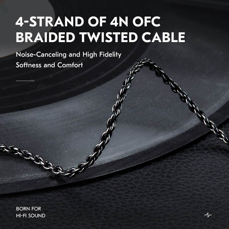 Ccz C01 audio kabel – 3,5 mm QDC TFZ priključak, vodič s postriebrenim premazom, postriebreni kabel, model C01