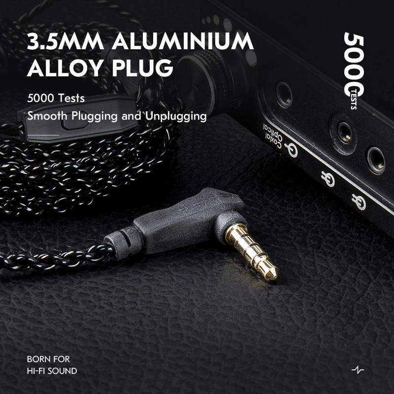 Ccz C01 audio kabel – 3,5 mm QDC TFZ priključak, vodič s postriebrenim premazom, postriebreni kabel, model C01