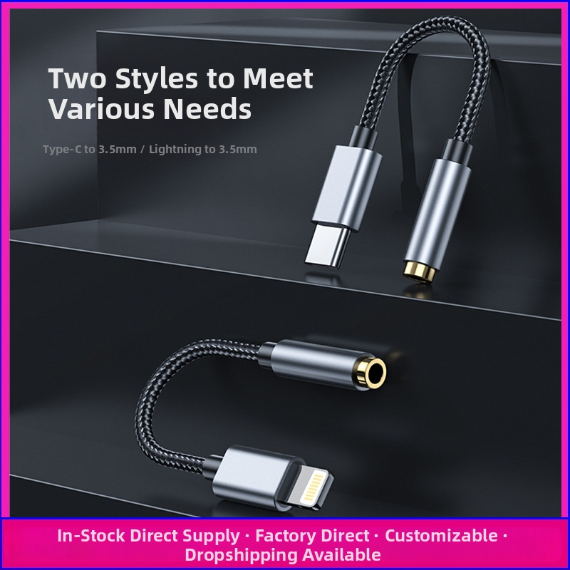 Type-C na 3,5 mm DAC adaptér pre slúchadlá pre mobilné telefóny