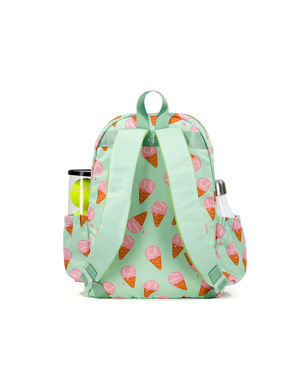 Teniski ruksak - unisex, lagan, Oxford platno, remeni s jastukom zraka, voćni uzorak