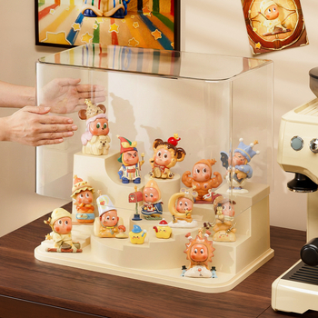 Blind Box kiállító szekrény, Modell 8018-1, PET+ABS átlátszó anyag, Kapacitás 18 L, Fedett, Testreszabás elérhető