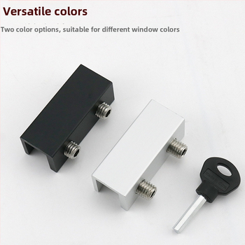 Zámok na okno z hliníkovej zliatiny, pre posuvné okná, s detským zámkom a ochranou proti krádeži