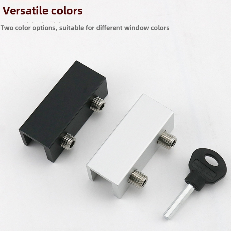 Zámok na okno z hliníkovej zliatiny, pre posuvné okná, s detským zámkom a ochranou proti krádeži