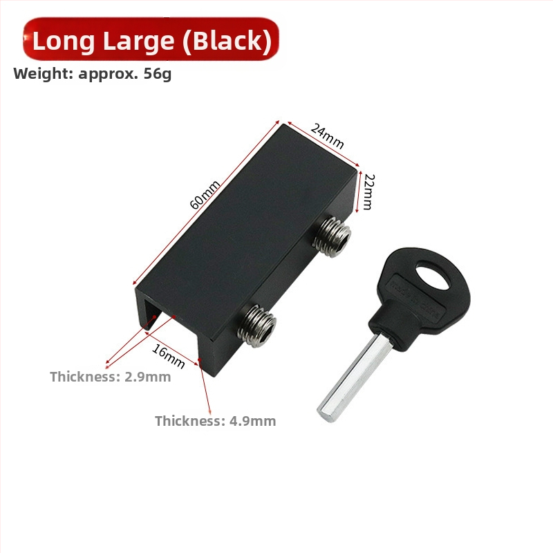 Zámok na okno z hliníkovej zliatiny, pre posuvné okná, s detským zámkom a ochranou proti krádeži