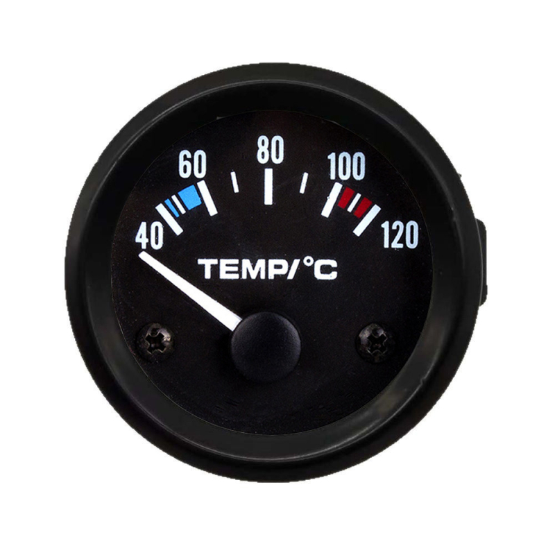 Automobilski mjerač temperature vode - 12V, raspon 40–120°C, ABS+plastika, Točnost ±1%