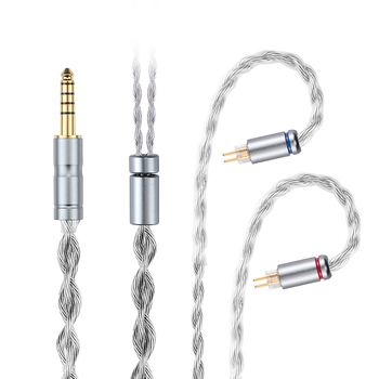 Καλώδιο ήχου για ακουστικά D030 – MMCX 0.78mm, QDC 3.5mm, 4.4 Balanced; πυρήνας από Silver-Plated Copper; καλώδιο από Oxygen-Free Copper; RoHS πιστοποίηση