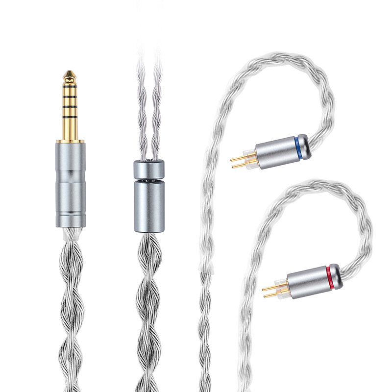 Καλώδιο ήχου για ακουστικά D030 – MMCX 0.78mm, QDC 3.5mm, 4.4 Balanced; πυρήνας από Silver-Plated Copper; καλώδιο από Oxygen-Free Copper; RoHS πιστοποίηση