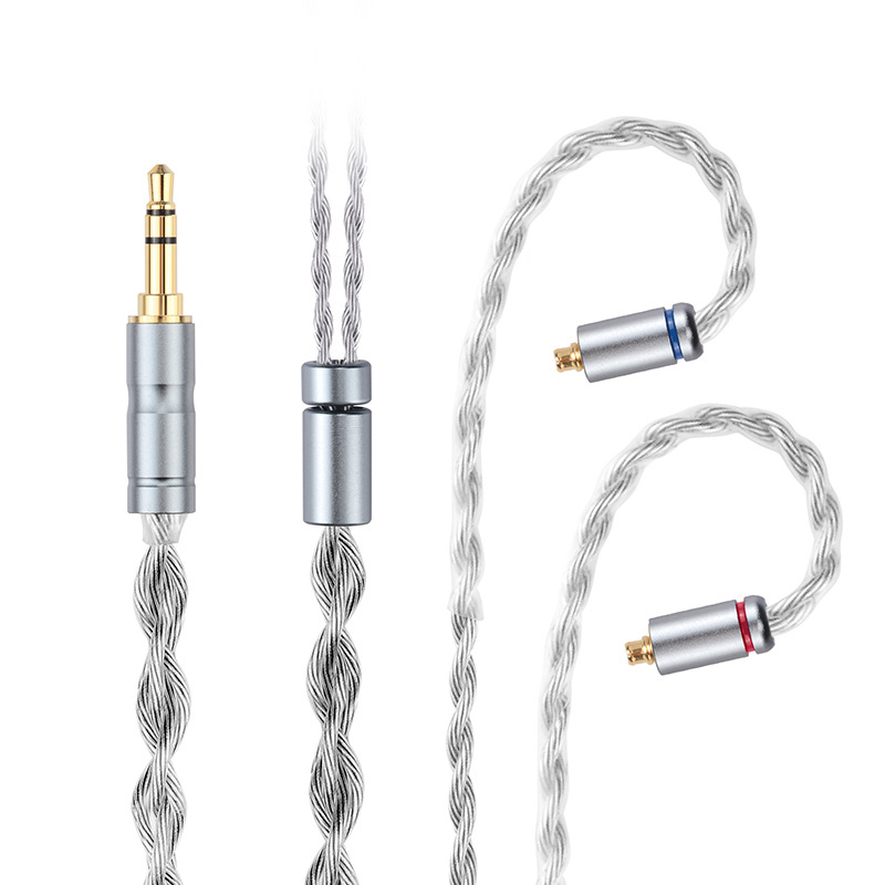 Καλώδιο ήχου για ακουστικά D030 – MMCX 0.78mm, QDC 3.5mm, 4.4 Balanced; πυρήνας από Silver-Plated Copper; καλώδιο από Oxygen-Free Copper; RoHS πιστοποίηση