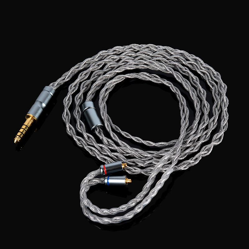 Καλώδιο ήχου για ακουστικά D030 – MMCX 0.78mm, QDC 3.5mm, 4.4 Balanced; πυρήνας από Silver-Plated Copper; καλώδιο από Oxygen-Free Copper; RoHS πιστοποίηση