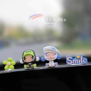 Figura od smole za unutrašnjost automobila, karikaturni stil, ukras za središnju konzolu sa zaslonom